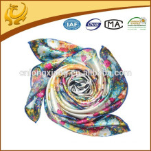 Printed Satin Square Bulk Silk Scarves